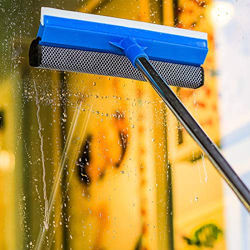 MAMMOTH 2-In-1 Multi-Purpose Glass Cleaning Wiper Dual Side Blade Rubber Car Home Windshield Stainless Steelsuperfine Fibersponge Window Long Handle [Adjustable Length:85 Ll 142Cm] Wiper (B0B45VCNXF) Amazon Price History, Amazon Price Tracker