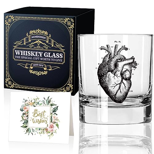 Heart Anatomy Whiskey Glass