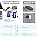 URGENEX 3000mAh 7.4V Li-ion Battery with SM-2P Plug 2S Rechargeable RC Battery Compatible with Most WPL MN RC Cars Trucks and H101 RC Boat High Capacity RC Batteries with 7.4V 1 to 2 USB Charger