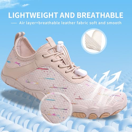 Image of Hike Barefoot Shoes for Womens Men Footwear,Pro Healthy&Non-Slip Water Shoe for Women Men, Wide Toe Running Shoes Boots Sneakers Unisex Designed for Walking,Running&Swimming Yoga, and Water Sports