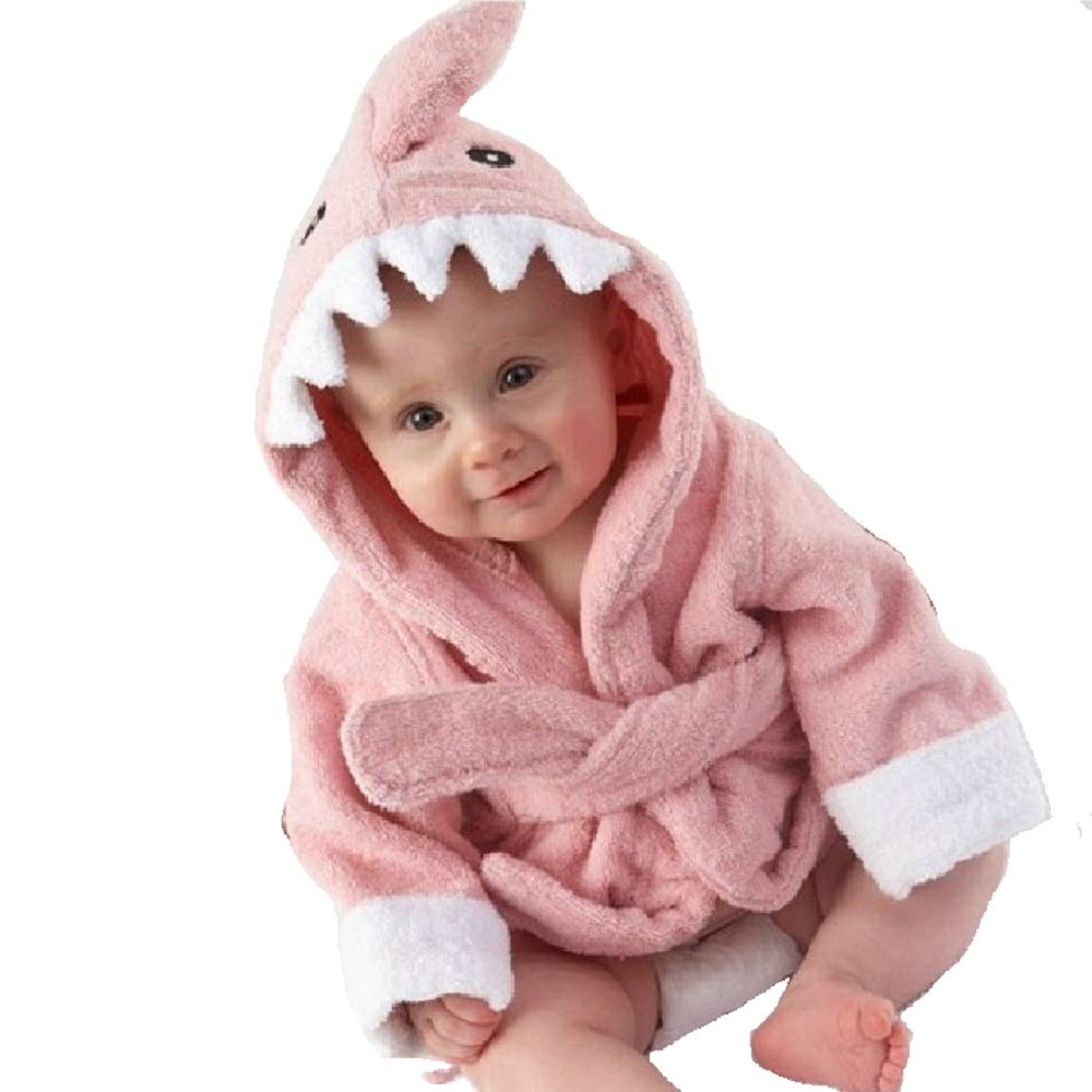 Peignoir de bain Hooyi Motif requin Rose