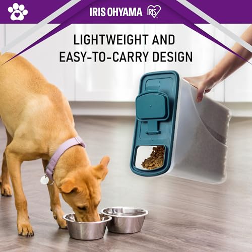 Iris Ohyama, Luftdichte Hundefutterbox, 7 l/3,5 kg, blau, Deckel mit Luftdichtem Verschluss, Kunststoff, für Hunde, Katzen, Leckerlis, Futterbehälter, BPA-frei, ATS-S