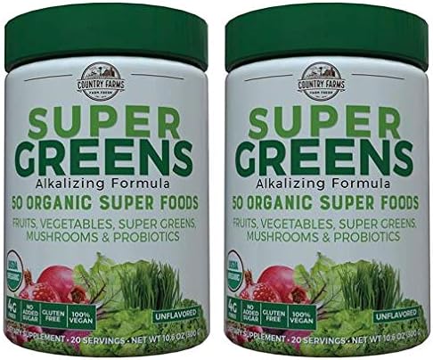 Country Farms Super Green Drink Mix natural 2 unidades