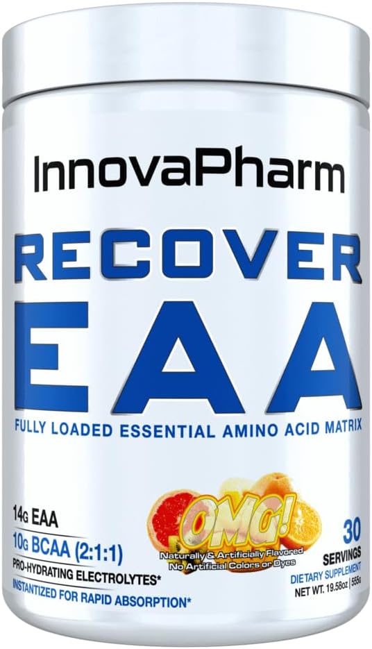 InnovaPharm Recover EAA Powder – Limonada rosa – 19.5 onzas InnovaPharm Recover EAA Powder – Limonada rosa – 19.5 onzas