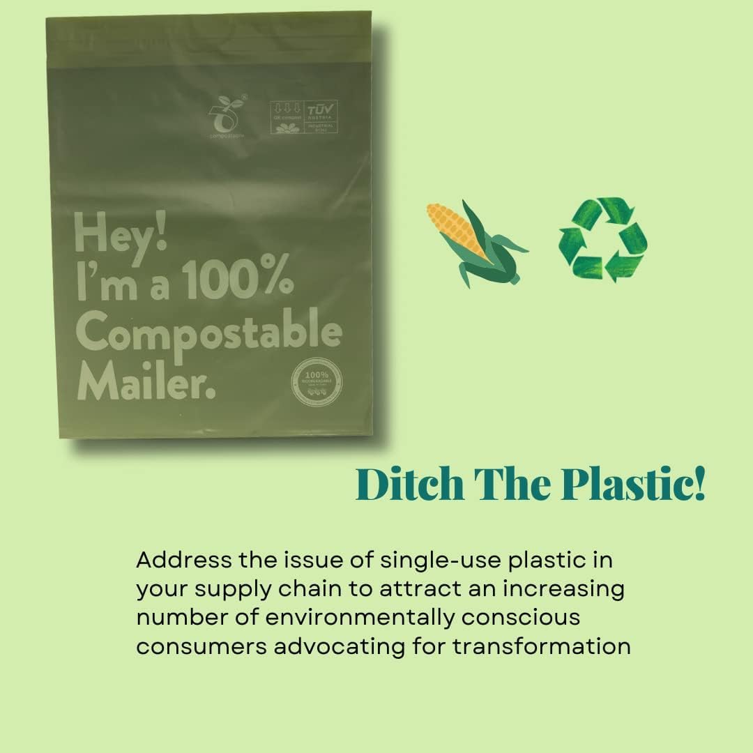 Busta Autosigillante Biodegradabile Poly Bag Mailer 100 #1 7,5x10,5 - Foto 4