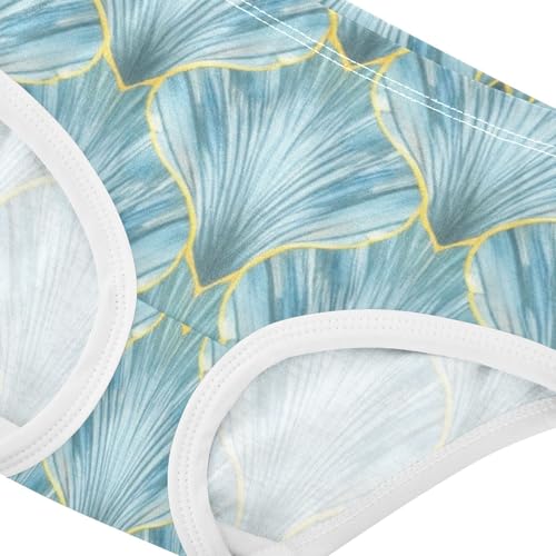 Cotton Toddler Girls Underwear Blue Shell Panties Little Girl Personalized Undies Kids Briefs 2t4