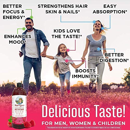 Liquid Multivitamin Raspberry & Liquid Multimineral Cranberry Bundle By Maryruth’s | Vitamin A, B, C, D3, E & Amino Acids | Immune & Energy Support | Sleep Support | Magnesium Calcium & Msm Supplement #TOP3