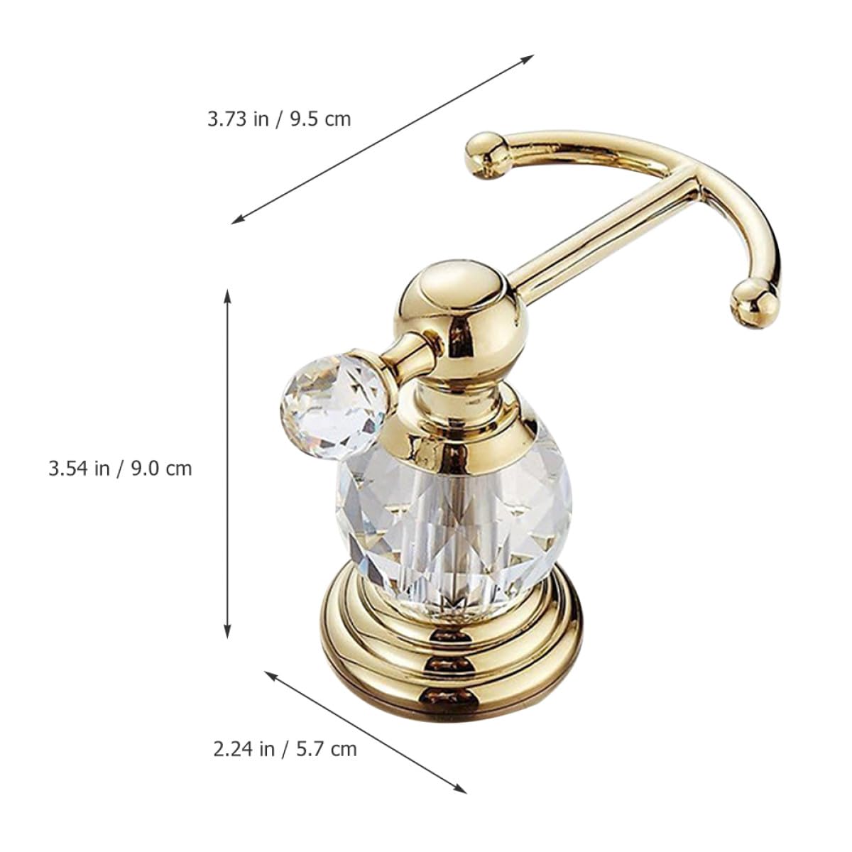 VALICLUD Gancho de Pared Dorado de Acero Inoxidable para Ropa y Toallas, Resistente Superficie Lisa sin Rebabas, Adecuado para Cocina y Pasillo Moderno