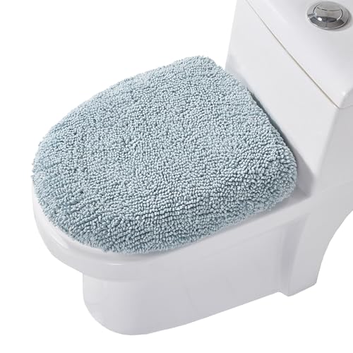 Better Trends Deckelbezug für WC, 100 % Baumwolle, getuftet, maschinenwaschbar, weich und saugfähig, 45,7 x 50,8 cm, Blue Hugo Collection – Bild 8