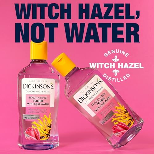 Dickinson's Enhanced Witch Hazel Hydrating Toner with Rosewater, Alcohol Free, 98% Natural Formula, 16 Fl Oz (Pack of 1) - Image 6
