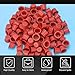 ATOMUS 303pcs Tattoo Ink Caps Kit with 3pcs Cup Holders 300pcs Mixed S M L Tattoo Ink Cups 8 Holes Ink Caps Holder for Tattoo Ink Tattoo Supplies Tattoo Sets (Red)