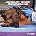 Pet MD Tris Ear Finger Wipes for Dogs & Cats - Multipurpose Cleansing Solution Cat Ear Wipes & Puppy Ear Cleaner - Pet Safe Cleaner to Clean and Remove Debris - 50ct