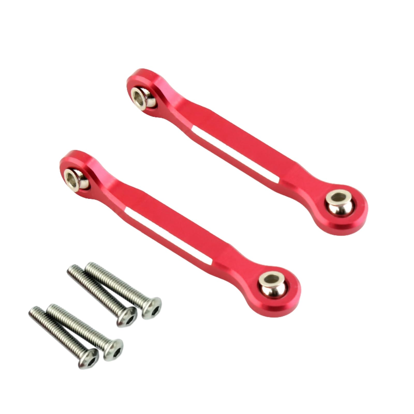 2Pcs Aluminum Servo Xmaxx Steering Linkage Tie Rod 46MM for 1/5 Traxxas XMAXX 7747 1/10 MAXX 8947 Upgrades Parts Red