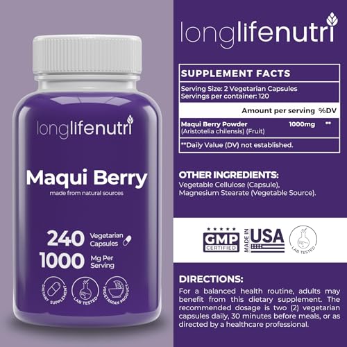 LongLifeNutri Maqui Berry Capsules