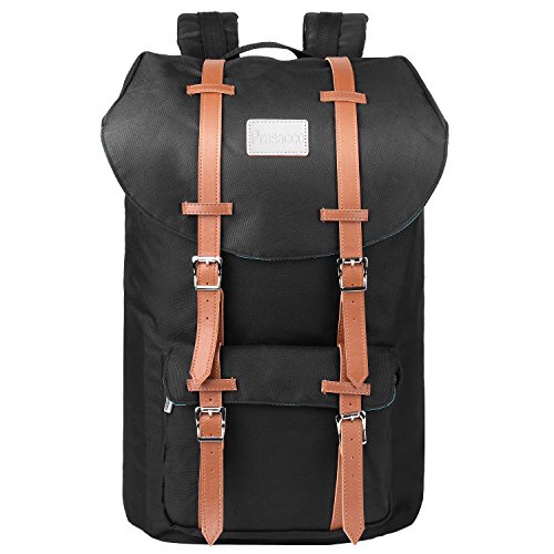 Preisvergleich Produktbild Prasacco Notebookrucksack 17 Zoll Gepolstertem Laptopfach,Ultraleicht, Solid Polyester-Material,Wasserdicht,Ergono... Rückenpolsterung,Geräumig,für Business Flug Uni,19 Liter