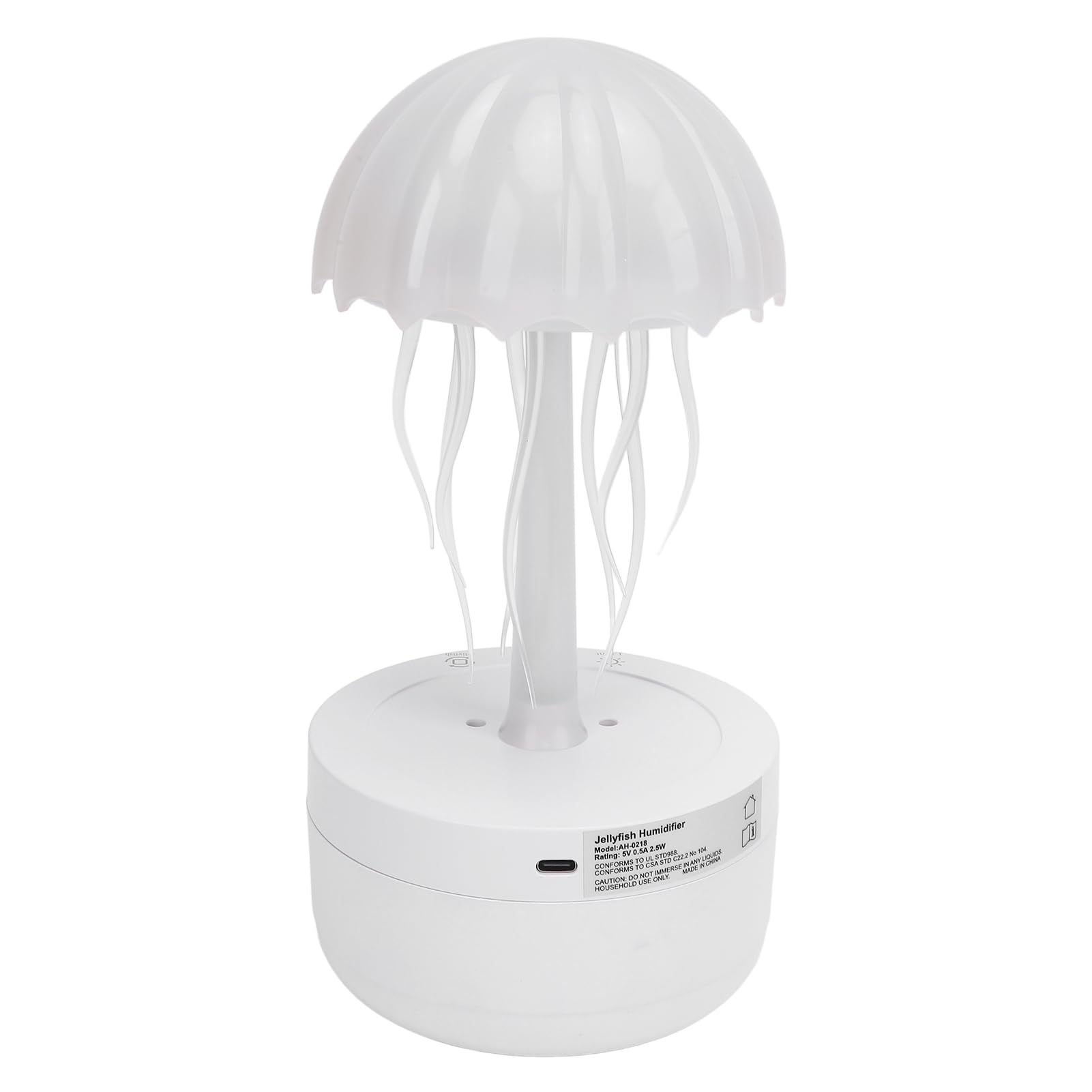 Cuifati Dance Piccolo Umidificatore, Simpatico Mini Umidificatore da 300 Ml con Luce Notturna a 7 Colori, Spegnimento Automatico Diffusore di Oli Essenziali da Scrivania per Camera da Letto, Ufficio,