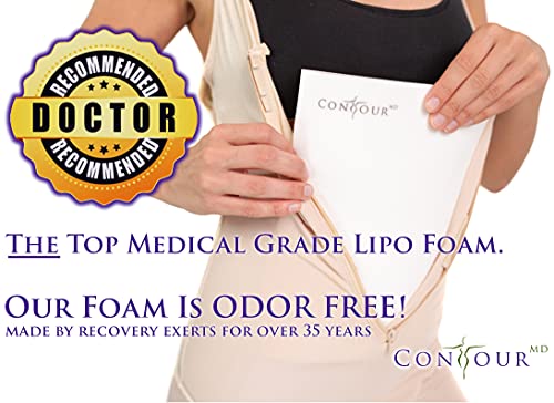 Contour Md Lipo Foam Sheets – Post Surgery Compression Garment After Liposuction, Tummy Tuck, Ab Flattening, Bbl, & More – Medical Grade Lipo Foam Sheet Set – Surgery Recovery Supplies (2-Sheet Set) #TOP1