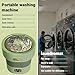 Garvee Mini Portable Washing Machine and Dryer, 12L Folding Compact Small Washer Fully Automatic 3 Cleaning Modes Collapsible Camping Washer for RV Dorm Travel Hotel Laundry