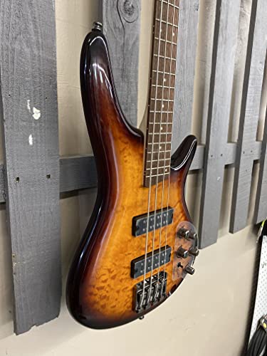 Ibanez Sr400Eqm Quilted Maple Electric Bass Guitar Dragon Eye Burst #TOP2
