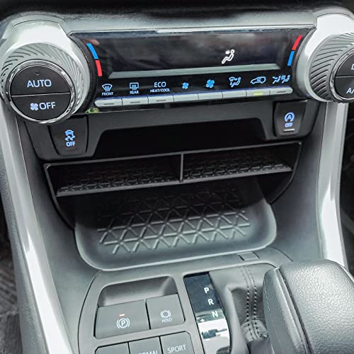 Tacorbo Lower Center Console Organizer Compatible With Toyota Rav4 2019 2020 2021 2022 2023 Accessories, Secondary Insert Tray Storage Box #TOP7