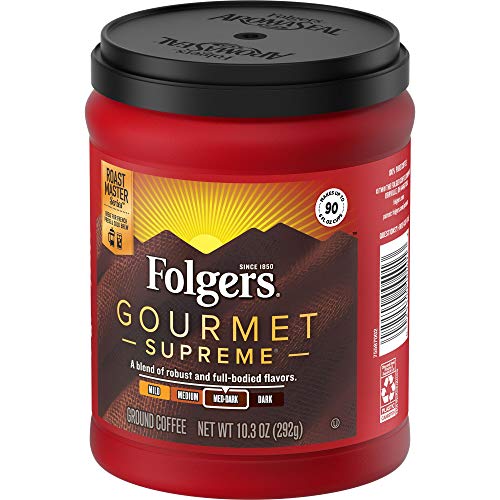 Image of Folgers Gourmet Supreme Medium Dark Roast Ground Coffee, 10.3 Ounces