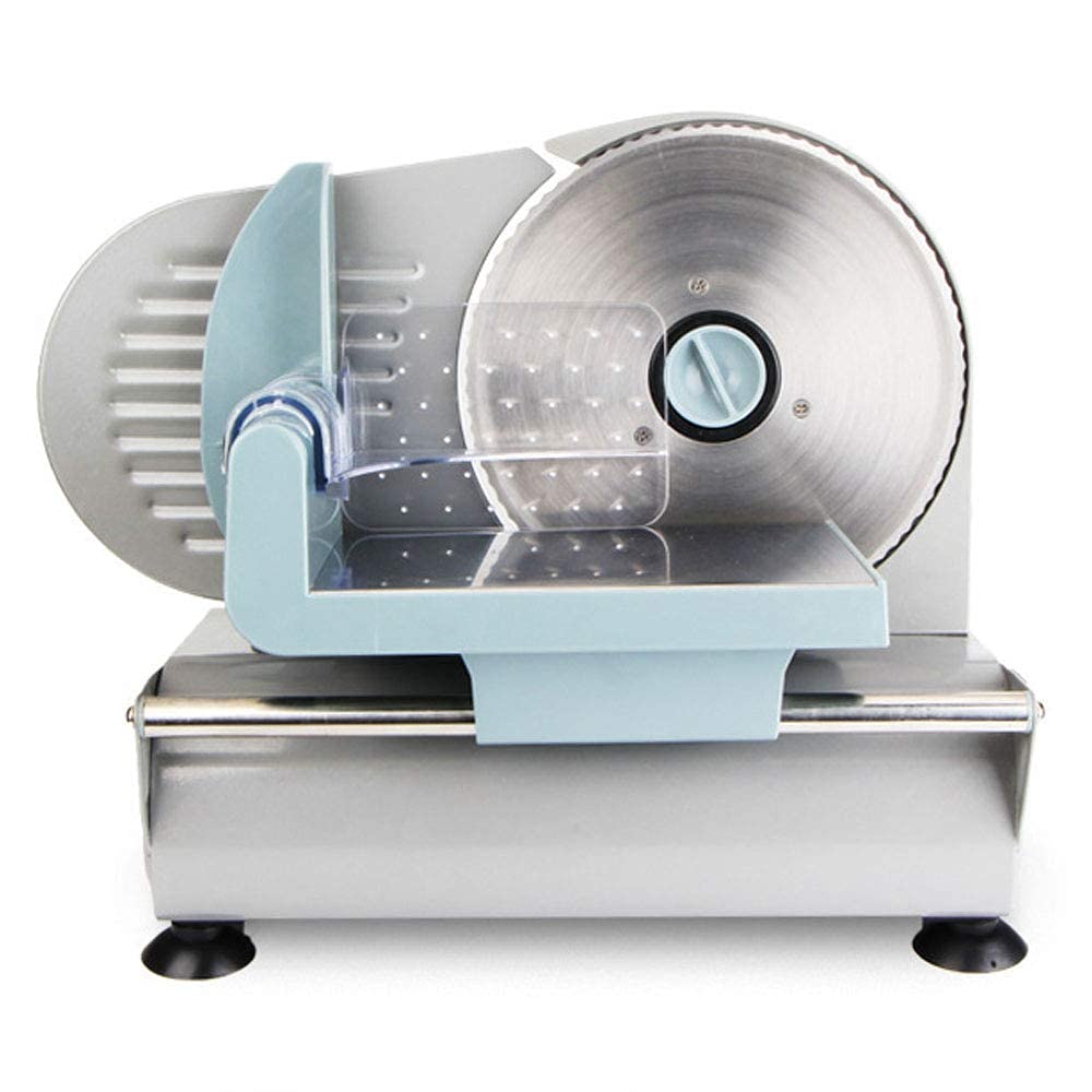 Affettatrice per carne, Affettatrice per carne per uso domestico Affettatrice elettrica per alimenti professionale da cucina con trasmissione ad ingranaggi Motore ad alta coppia e raffreddamento ad