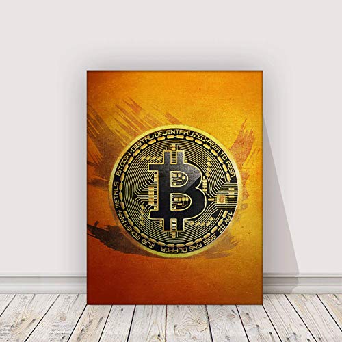 SuccessHunters Bitcoin Wall Canvas Print Motivational Hodl Crypto Btc Office Decor Modern Art House Inspiration Decoration Motivation Inspire Cryptocurrency Trader Hodler Inspirational (36" x 24") - Image 6