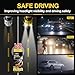 LOCBONDSO Headlight Restoration Kit, 3-Step Headlight Cleaner, Polish & Restore Yellowed, Oxidized, Cloudy Lens Back to Like-New, Includes Polishing Pastes, Sanding Discs, Protective Coating