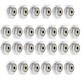  SIMAX3D 26 piezas V Slout Clear Policarbonato Polea Rueda 625ZZ Polea de Correa Pasiva Compatible Impresoras 3D Series Creality Ender 3, Ender 5, CR-10/10 S [26 Unidades]