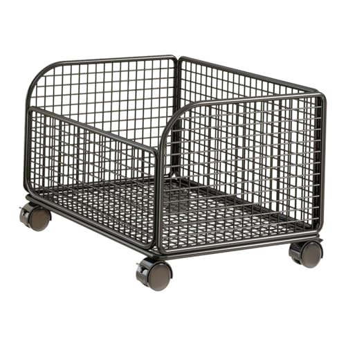 Chariot utilitaire mobile Sharplace noir pour optimiser les petits espaces de vie - 2