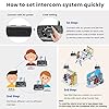 Hands-Free Intercoms Wireless for Home Business, Wuloo Upgrade Two Way Audio Intercom System for Elderly, Full Duplex Room to Room Intercom with 5280 ft Range Clear Sound Anti-Interference, Pack of 2 #5