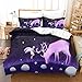 Zestaw poszewek na kołdrę z podwójną poszewką fioletowy anioł łoś podwójna pościel zestaw kołdry polarowej zestaw pościeli zestawy pościeli puszyste w zestawie 200 x 200 cm poszewki na kołdrę i 2 poszewki na poduszki 50 x 75 cm