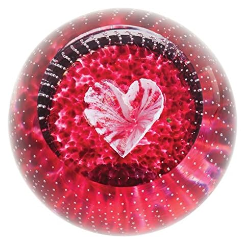 Caithness Glass U16093 Sentiments-Forever in My Heart Paperweight, Multi-Colour, 10 x 10 x 10 cm Cover