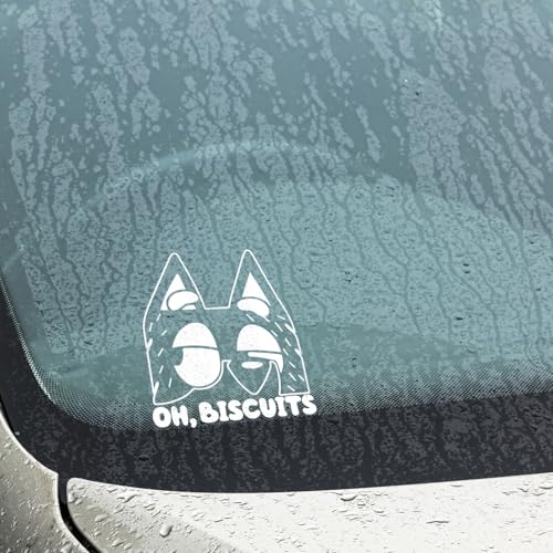 Image of 5pcs OH, Biscuits Car Decal Sticker for Truck Bumper Window Vehicles (6x7)