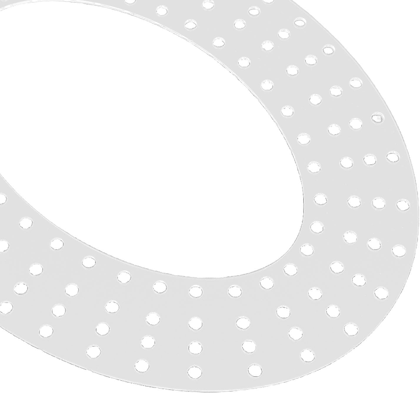 Acrylic Oval Wreath Frame Holes 2pcs for Crafts