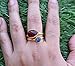 Veracity Jewelry Gold Plated Multi Gemstone Rings For Women & Girls - Jewelry For Women's Birthday Anniversary Wife Mom Girlfriend Sister - Handmade Gifts (Garnet and iolite)