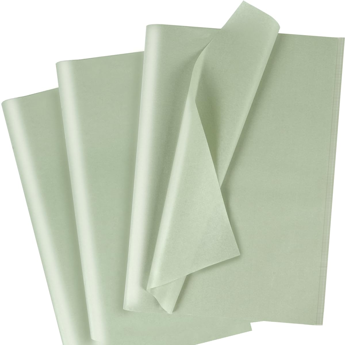 Sage Green Tissue Paper, 120 Sheets Green Tissue Paper for Gift Bags, 14 x 20 Inch Wrapping Tissue Bulk for Packaging Crafts Wrapping, Gift Wrap for