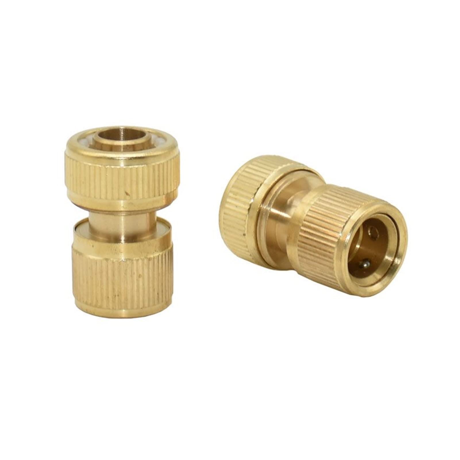 Raccordo Rapido per Tubo da Giardino da 5/8" con Attacco Rapido Pera ad Acqua in Ottone, Adattatore per Rubinetto per Lavaggio Auto e Irrigazione, 5 Pezzi
