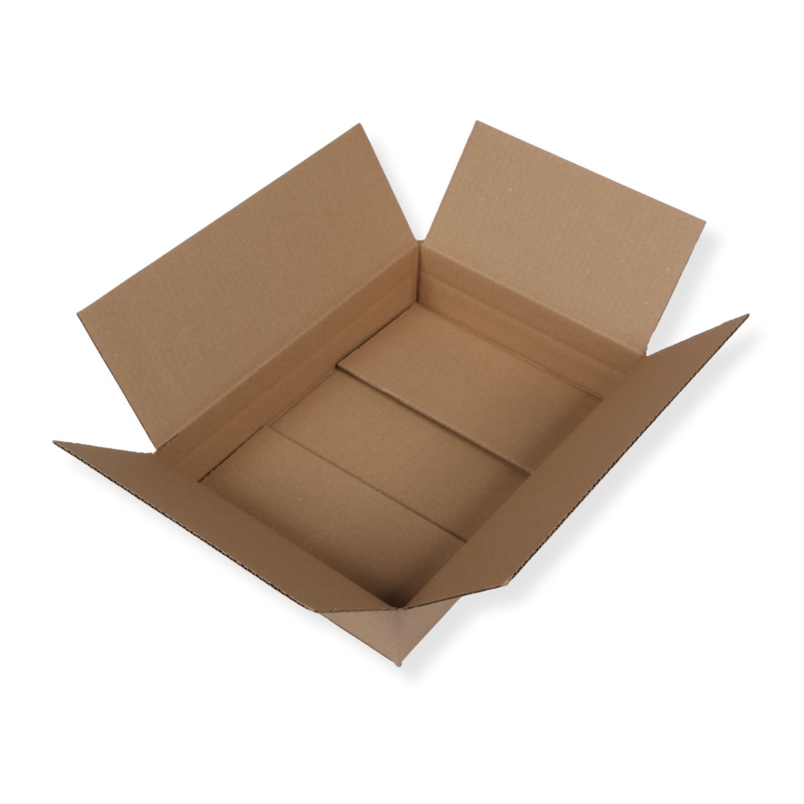 Karton 350 x 250 x 80 mm, (150 Stück), DHL Kleinpaket 2025, Versandkarton, braun, Faltkarton, Schachtel