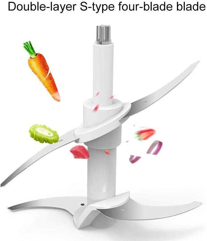 Food Processor, Household Electric Stainless Steel Automatic Meat Grinder, Meat, Vegetable, Fruit and Nut Chopper(260 * 210 * 140MM，3L)