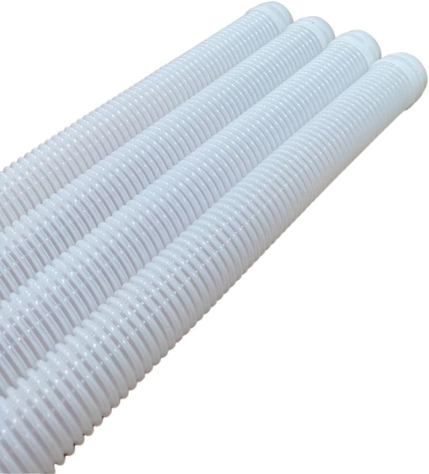 DPM Heavy-Duty Pro Swimming Pool Cleaner Hose 4 Ft Made in USA Swimming Pool Vacuum Cleaner Sectional Hose Universal Compatible Navigator Baracuda G3 Kreepy Krauly Rebel Aquanaut (4, Frost Gray)