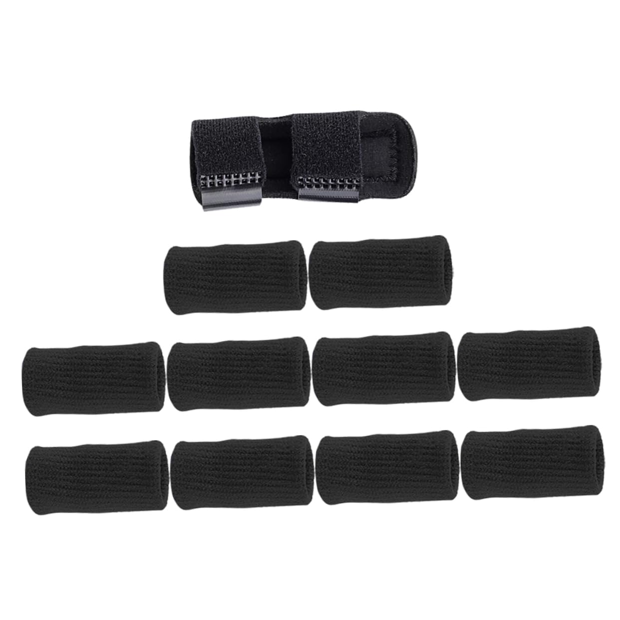 PartyKindom 1Set Non Skid Finger Sleeves for Basketball Sweat Resistant Elastic Sports Supplies Protective Gear for Finger Joints for Athletes and Intense Exercise