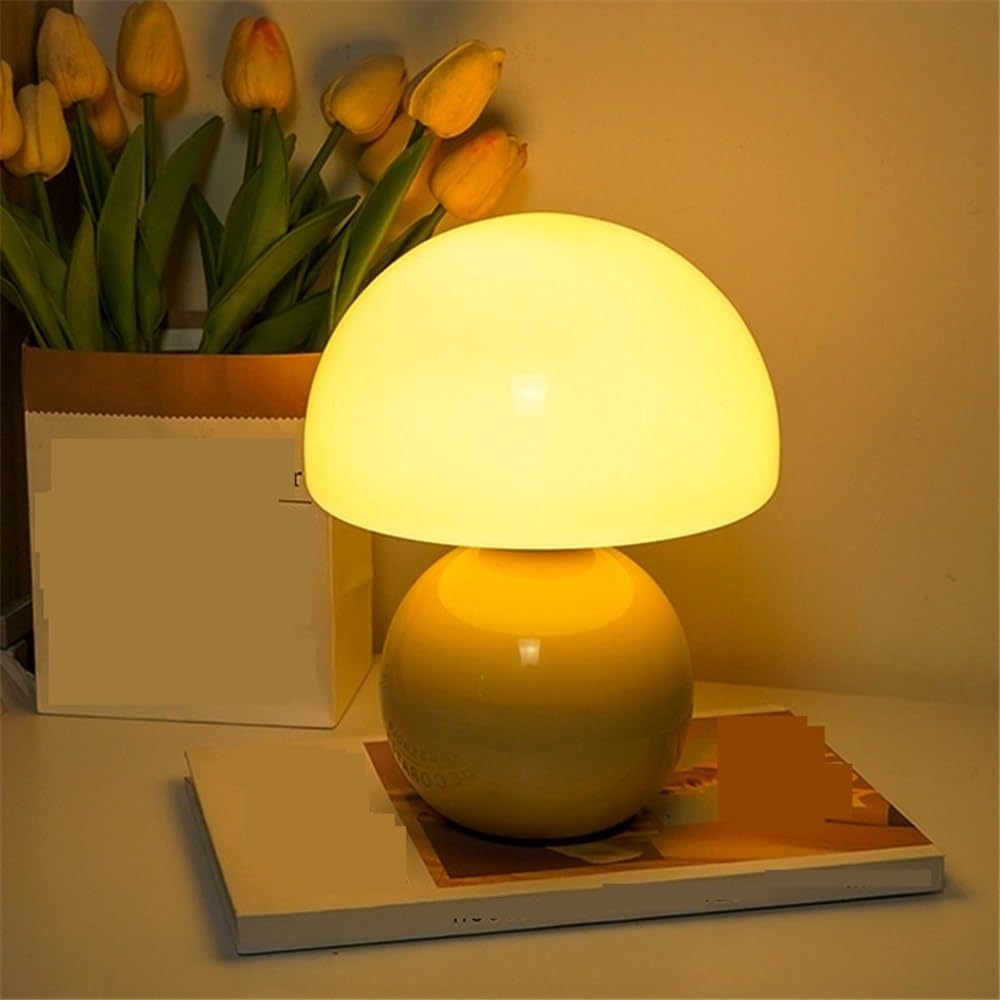 Lampka biurkowa Lampka nocna do sypialni, lampka stołowa, dekoracyjna szklana gabinetu Lampka nocna