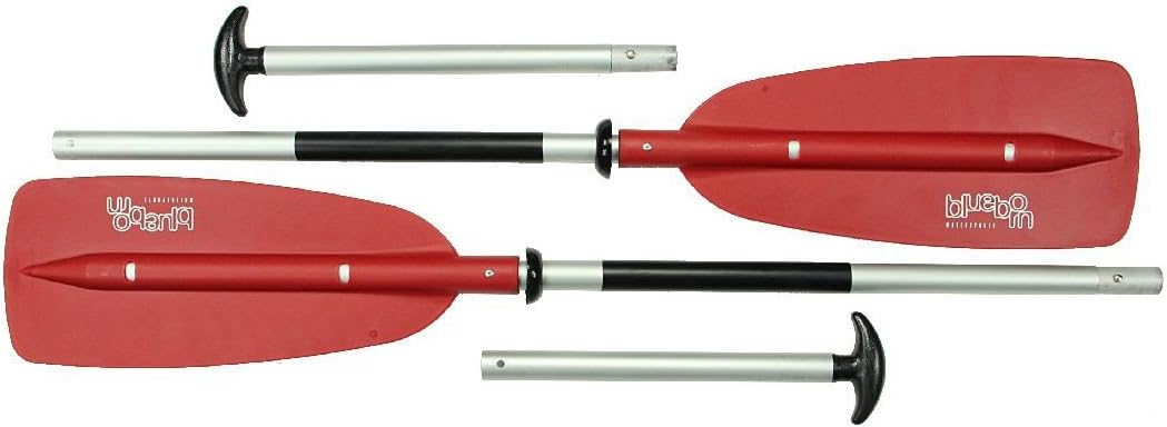 Blueborn DPR 107 Kit - paddle combination, 1 double paddle, 220cm or 2 single-bladed paddle 150cm each, made from aluminium