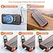 Solar Charger Power Bank 49800mAh Wireless Charger QC 3.0 Fast Charging Power Bank 8 Outputs 4 Inputs Solar Portable Charger Compatible with All Mobile Devices,SOS/Strobe/Strong Flashlights (orange)