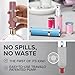 Travalo Milano Perfume Atomizer - Leak-Proof and TSA Approved for Air Travel - Reusable, Airtight, Easy Fill Mini Pump Sprayer - Lightweight Vegan Leather w/Polished Metal Outer Shell - Perfect Pink