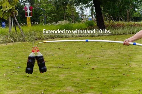 Flowpubs Ferramenta de manuseio de répteis de 36 a 203 cm com haste telecópica resistente