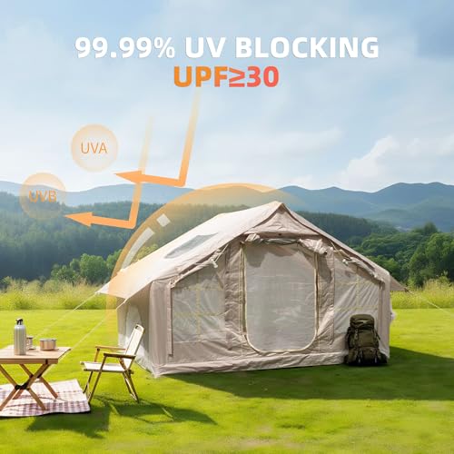 Carpa inflable para camping 4-6 personas grande miniatura 4