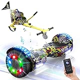 EVERCROSS Hoverboard, Self Balancing Scooter Hoverboard with Seat Attachment, 6.5' Hover Board...