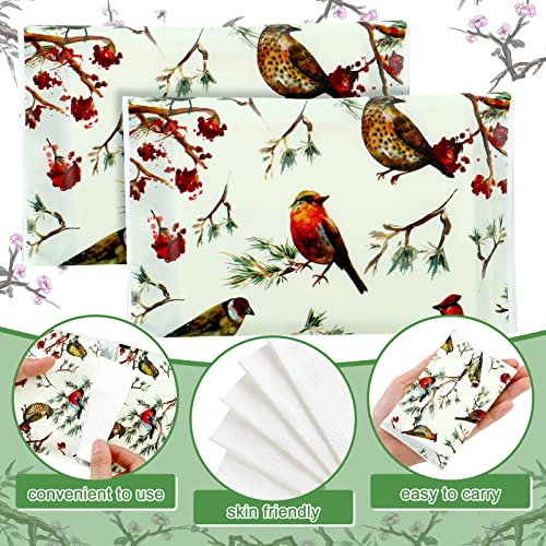 Image of Geyee 50 Pack Travel Tissue Packets Facial Paper Napkins, Birds